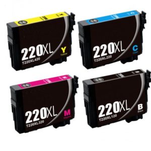 Epson 220XL 220 Ink Cartridge Full Set