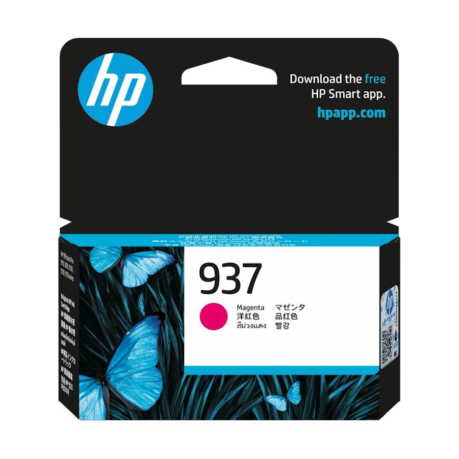 Genuine HP 937 Magenta Ink Cartridge 4S6W3NA Genuine HP 937 Magenta Ink Cartridge 4S6W3NA